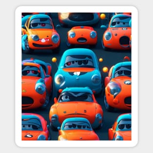 cars pattern Sticker